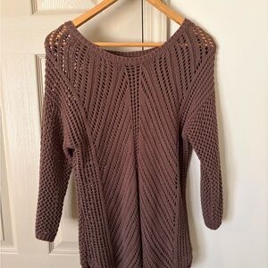 United States Sweaters Brown Crew Neck Sweater